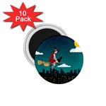 Halloween Witch Befana 1.75  Magnet (10 pack) 