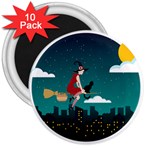 Halloween Witch Befana 3  Magnet (10 pack)