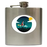 Halloween Witch Befana Hip Flask (6 oz)