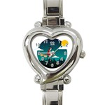 Halloween Witch Befana Heart Italian Charm Watch