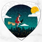 Halloween Witch Befana Jigsaw Puzzle (Heart)