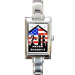 911 Never Forget Rectangle Italian Charm Watch