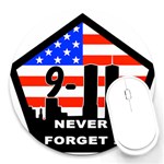 911 Never Forget Round Mousepad