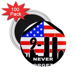 911 Never Forget 2.25  Magnet (100 pack) 