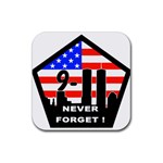 911 Never Forget Rubber Coaster (Square)