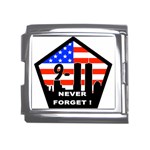 911 Never Forget Mega Link Italian Charm (18mm)