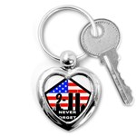 911 Never Forget Key Chain (Heart)