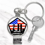 911 Never Forget Nail Clippers Key Chain