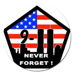 911 Never Forget Magnet 5  (Round)