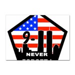 911 Never Forget Sticker A4 (10 pack)