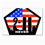 911 Never Forget Postcard 4  x 6 