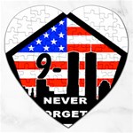 911 Never Forget Jigsaw Puzzle (Heart)