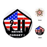 911 Never Forget Playing Cards (Round)