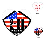 911 Never Forget Playing Cards (Heart)