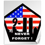 911 Never Forget Canvas 8  x 10 