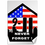 911 Never Forget Canvas 12  x 18 