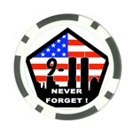 911 Never Forget Poker Chip Card Guard