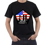 911 Never Forget Men s T-Shirt (Black)