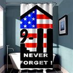 911 Never Forget Shower Curtain 36  x 72  (Stall)