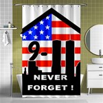 911 Never Forget Shower Curtain 48  x 72  (Small)