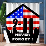 911 Never Forget Shower Curtain 60  x 72  (Medium)