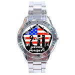 911 Never Forget Stainless Steel Analogue Watch