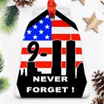 911 Never Forget Bell Ornament (Two Sides)