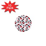 Halloween Skeleton Fish 1  Mini Button (10 pack) 