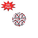 Halloween Skeleton Fish 1  Mini Button (100 pack) 