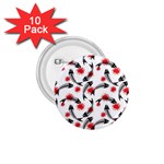 Halloween Skeleton Fish 1.75  Button (10 pack) 