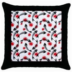 Halloween Skeleton Fish Throw Pillow Case (Black)