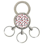 Halloween Skeleton Fish 3-Ring Key Chain