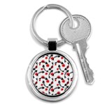 Halloween Skeleton Fish Key Chain (Round)