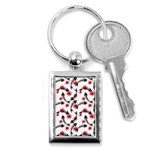 Halloween Skeleton Fish Key Chain (Rectangle)