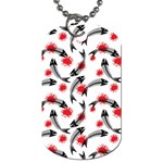 Halloween Skeleton Fish Dog Tag (One Side)