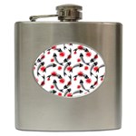 Halloween Skeleton Fish Hip Flask (6 oz)