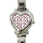 Halloween Skeleton Fish Heart Italian Charm Watch