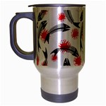 Halloween Skeleton Fish Travel Mug (Silver Gray)