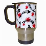 Halloween Skeleton Fish Travel Mug (White)