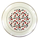 Halloween Skeleton Fish Porcelain Plate