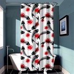 Halloween Skeleton Fish Shower Curtain 36  x 72  (Stall)