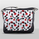 Halloween Skeleton Fish Messenger Bag