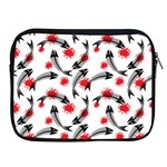 Halloween Skeleton Fish Apple iPad Zipper Case