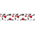 Halloween Skeleton Fish Flano Scarf (Large)