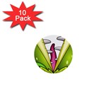  Venus Flytrap Monster 1  Mini Button (10 pack) 