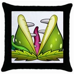  Venus Flytrap Monster Throw Pillow Case (Black)