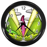  Venus Flytrap Monster Wall Clock (Black)