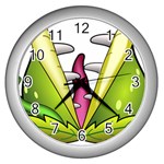  Venus Flytrap Monster Wall Clock (Silver)