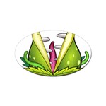  Venus Flytrap Monster Sticker (Oval)