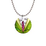  Venus Flytrap Monster 1  Button Necklace